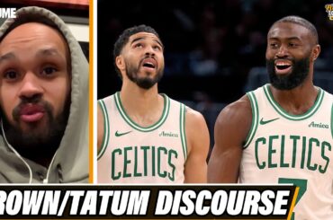 Derrick White gives HONEST take on Jaylen Brown/Jayson Tatum media narratives around Celtics