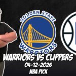Golden State Warriors vs Los Angeles Clippers 4/12/26 NBA Free Picks & Prediction | NBA Betting Tips