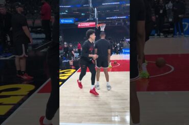 03-30-26 Atlanta Hawks Forward Jalen Johnson Warming Up