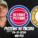 Detroit Pistons vs Indiana Pacers 4/12/26 NBA Free Picks & Prediction | NBA Betting Tips
