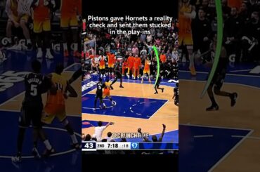 Hornets really thought they're close to Pistons 🥀🥀 #shorts