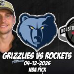 Memphis Grizzlies vs Houston Rockets 4/12/26 NBA Free Picks & Prediction | NBA Betting Tips
