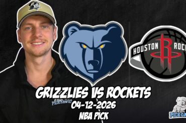 Memphis Grizzlies vs Houston Rockets 4/12/26 NBA Free Picks & Prediction | NBA Betting Tips