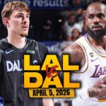 Los Angeles Lakers vs Dallas Mavericks Full Game Highlights | April 5, 2026 | FreeDawkins