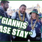 “PLEASE STAY!” Milwaukee Bucks Fans Give Message to Giannis Antetokounmpo Outside Fiserv | NBA