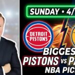 Detroit Pistons vs Indiana Pacers – NBA Pick l Sunday 4/12/26 l Vernon’s Bets, Picks & Predictions