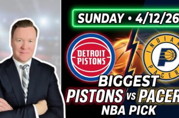 Detroit Pistons vs Indiana Pacers – NBA Pick l Sunday 4/12/26 l Vernon’s Bets, Picks & Predictions