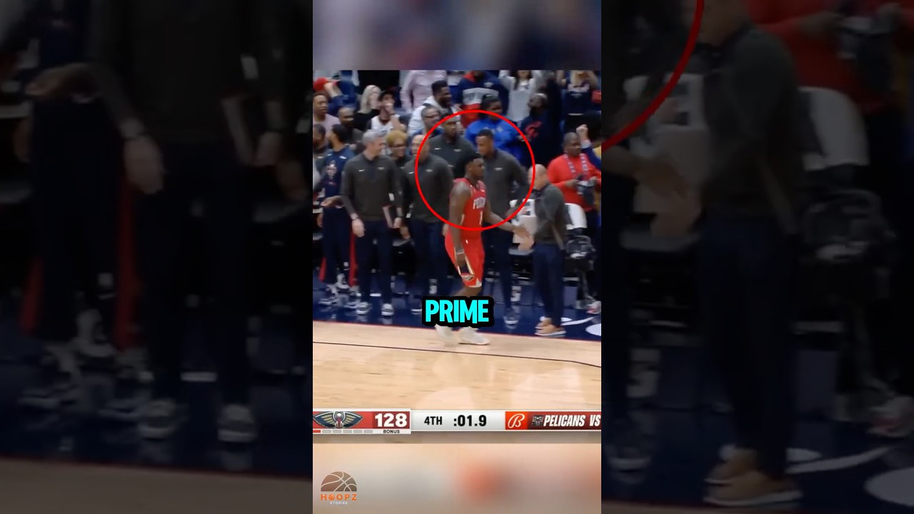 ZION BREAK THE RULE 🤯 #zion #nba #basketball