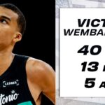 Victor Wembanyama Dominates in Return with 40 PTS, 13 REB, 5 AST & 2 BLK vs. Dallas