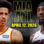 Miami Heat vs Atlanta Hawks Full Game Highlights – April 12, 2026 | NBA Season