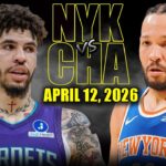 New York Knicks vs Charlotte Hornets Full Game Highlights – April 12, 2026 | NBA Season