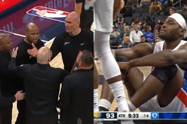 Pistons and Pacers assistant coaches have words after flagrant 2 hit on Isaiah Stewart