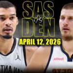 San Antonio Spurs vs Denver Nuggets Full Game Highlights – April 12, 2026 | NBA Season