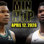 Minnesota Timberwolves vs New Orleans Pelicans Full Game Highlights – April 12, 2026 | NBA Season