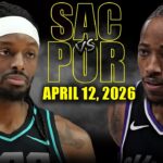 Sacramento Kings vs Portland Trail Blazers Full Game Highlights – April 12, 2026 | NBA Season