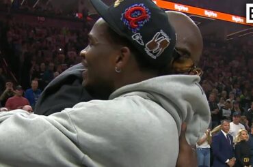 Anthony Edwards & Kevin Garnett Share a Moment, Refs Had to Stop the Game 😅