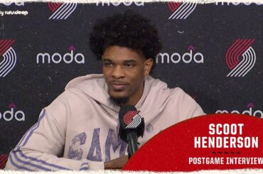Scoot Henderson Discusses His First Postseason Appearance | Portland Trail Blazers | April 12, 2026