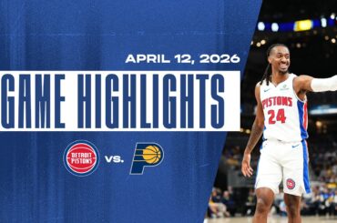 Pistons Finish The Season With 60 Wins! | Detroit Pistons vs. Indiana Pacers | GAME HIGHLIGHTS