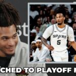 Stephon Castle on Spurs Preparation for First Round of NBA Playoffs