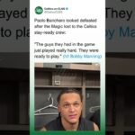 Paolo Banchero Looks DEFEATED after Magic Lose to Celtics Bench Players #nba