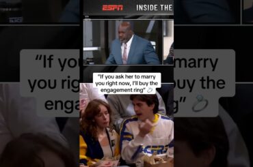 Quite a proposal from Shaq to the viral Pacers couple 😂 #nba #shaq #indianapacers