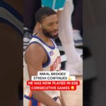 638 game streak for Mikal 🤯