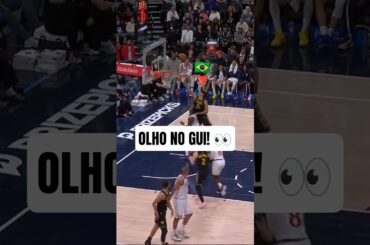 Gui Santos com CORAGEM na infiltração! 💪🇧🇷 #NBA #GuiSantos #shorts