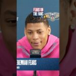 Jeremiah Fears on the New Orleans fans #pelicans #nba
