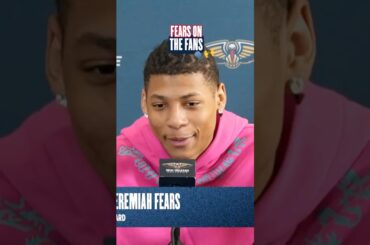 Jeremiah Fears on the New Orleans fans #pelicans #nba