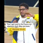 Hali to Pacers fans before their last game of the season 🗣️