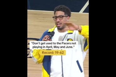 Hali to Pacers fans before their last game of the season 🗣️