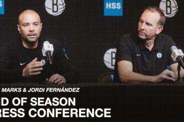 Sean Marks And Jordi Fernández End Of Season Press Conference