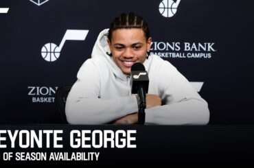 KEYONTE GEORGE 2025-26 End of Season Media Availability 🎙️ | UTAH JAZZ