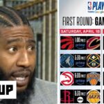 GET UP | Iman breaks Rd 1 of NBA Playoffs: Nuggets vs T-Wolves; Hawks vs Knicks; Lakers vs Rockets