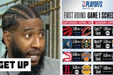 GET UP | Iman breaks Rd 1 of NBA Playoffs: Nuggets vs T-Wolves; Hawks vs Knicks; Lakers vs Rockets