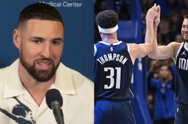 Klay Thompson still scarred by Luka trade when asked about his Mavs future