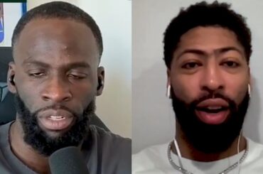 Draymond started falling asleep after Anthony Davis spoke about Wizards trade for 4mins 😂