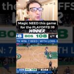 Orlando Magic NEED this game for the 7th Seed! 👀 Celtics vs Magic