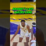 BRONNY JAMES FINAL GAME AS A LOS ANGELES LAKER #lakers #lebronjames #basketball #hooper #nba #lebron