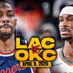 Oklahoma City Thunder vs Los Angeles Clippers Full Game Highlights | April 8, 2026 | FreeDawkins