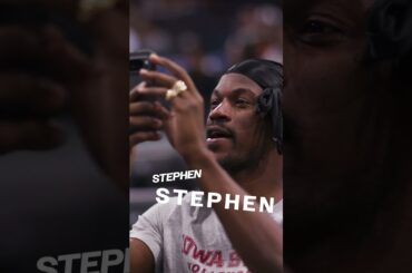 Stephen Curry's Biggest Fan AKA Jimmy Butler III 🤣 | #shorts
