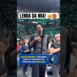 O MOMENTO MAIS EMOCIONANTE DA NOITE! 🥹 KEVIN GARNETT OVACIONADO EM MINNESOTA! #NBA #shorts #Garnett