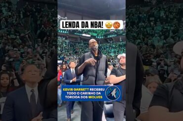 O MOMENTO MAIS EMOCIONANTE DA NOITE! 🥹 KEVIN GARNETT OVACIONADO EM MINNESOTA! #NBA #shorts #Garnett