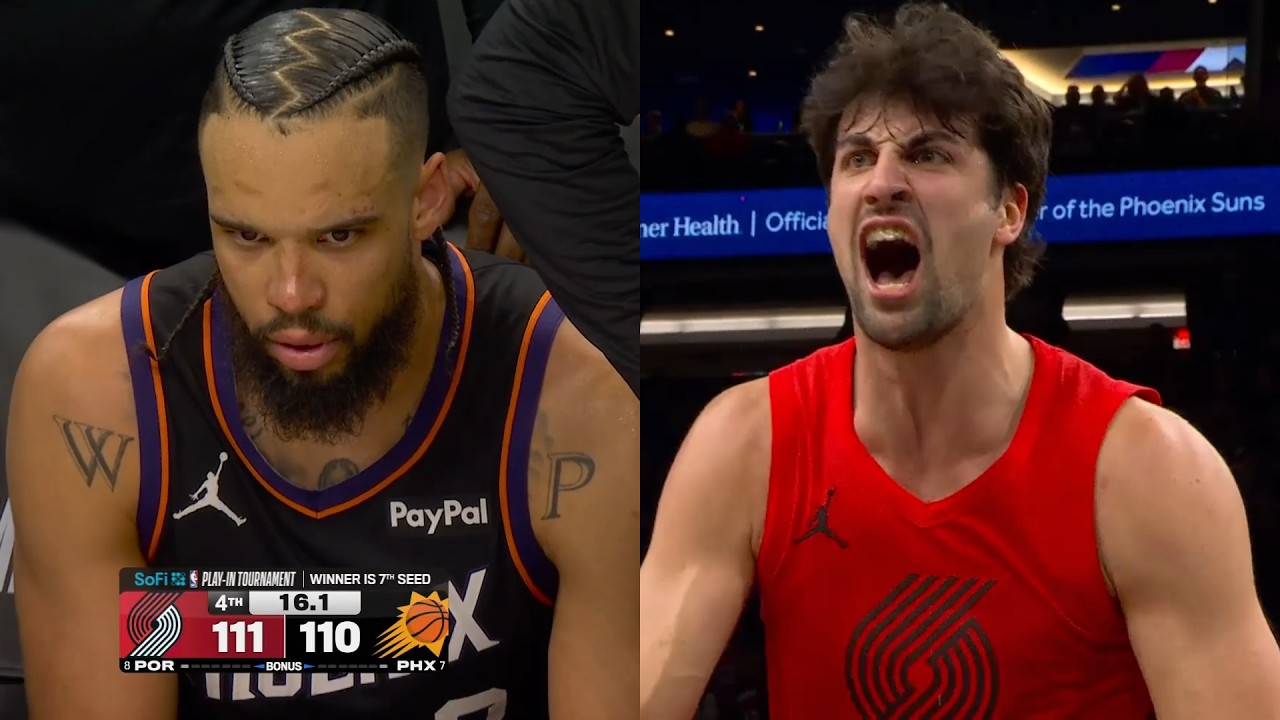 INSANE FINAL 40 seconds to Phoenix Suns vs Portland Trail Blazers Play-In Game