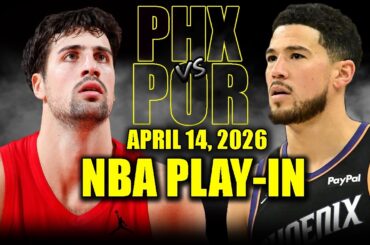 Phoenix Suns vs Portland Trail Blazers Full Game Highlights – April 14 2026 | NBA Play in Tournament