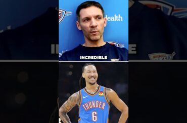 Mark Daigneault reflects on the growth of Jaylin Williams and what sets him apart. #nba #okcthunder