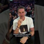 Pau represents the Kobe shirt 💜💛 #lakers