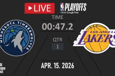 NBA LIVE! Los Angeles Lakers vs Minnesota Timberwolves | Apr. 15, 2026 | Wolves vs Lakers NBA 2K26