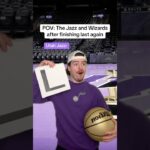 The Jazz and Wizards after finishing last again😂🏀