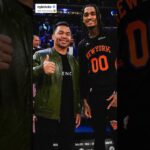 🇵🇭 Manny Pacquiao & Jordan Clarkson reunite on Knicks Filipino Night 👊